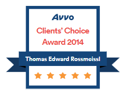 AVVO Client's Choice 2014 | Thomas Edward Rossmeissl | Five stars out of five