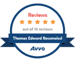 Avvo | 5 stars out of 15 reviews | Thomas Edward Rossmeissl.