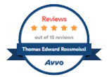 Avvo | 5 stars out of 15 reviews | Thomas Edward Rossmeissl